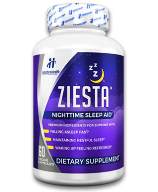 ZIESTA Nighttime Sleep Aid bottle of dietary supplements