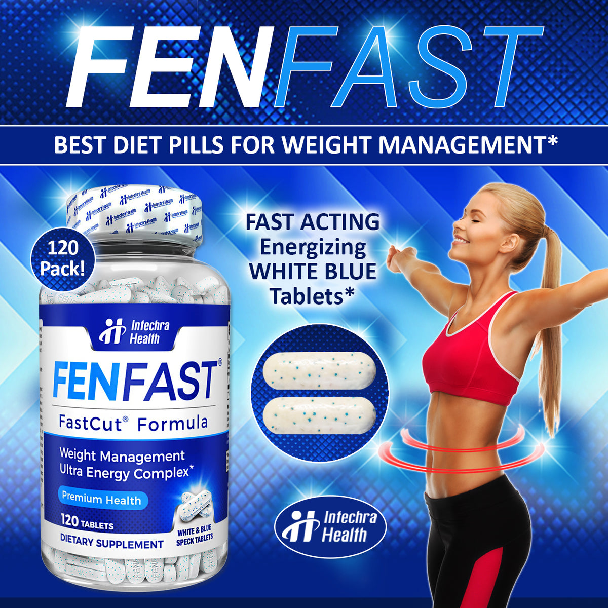 FENFAST Diet Pills Tablets with Energy Boost for Weight Management ...